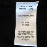 Theory Cashmere Draped Cardigan Winxie D Black Waffle Knit Size Small