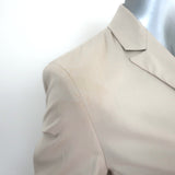 The Row Patch Pocket Blazer Stone Virgin Wool-Blend Size 0 Three Button Jacket