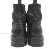 Gianvito Rossi Black Leather Size 38.5 Lace-Up Ankle Boots
