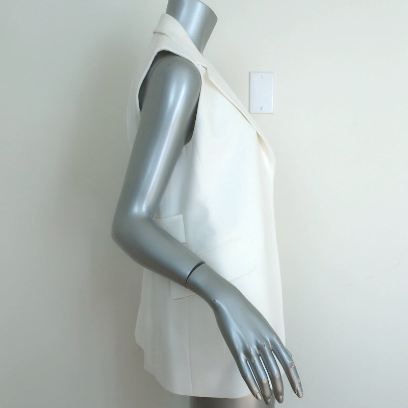 Theory Vest Sedeia Eggshell Admiral Crepe Size 4 NEW
