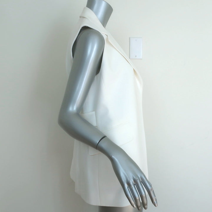 Theory Vest Sedeia Eggshell Admiral Crepe Size 4 NEW