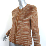 Missoni Zip-Up Jacket Ochre Space Dye Brushed Mohair Size 42