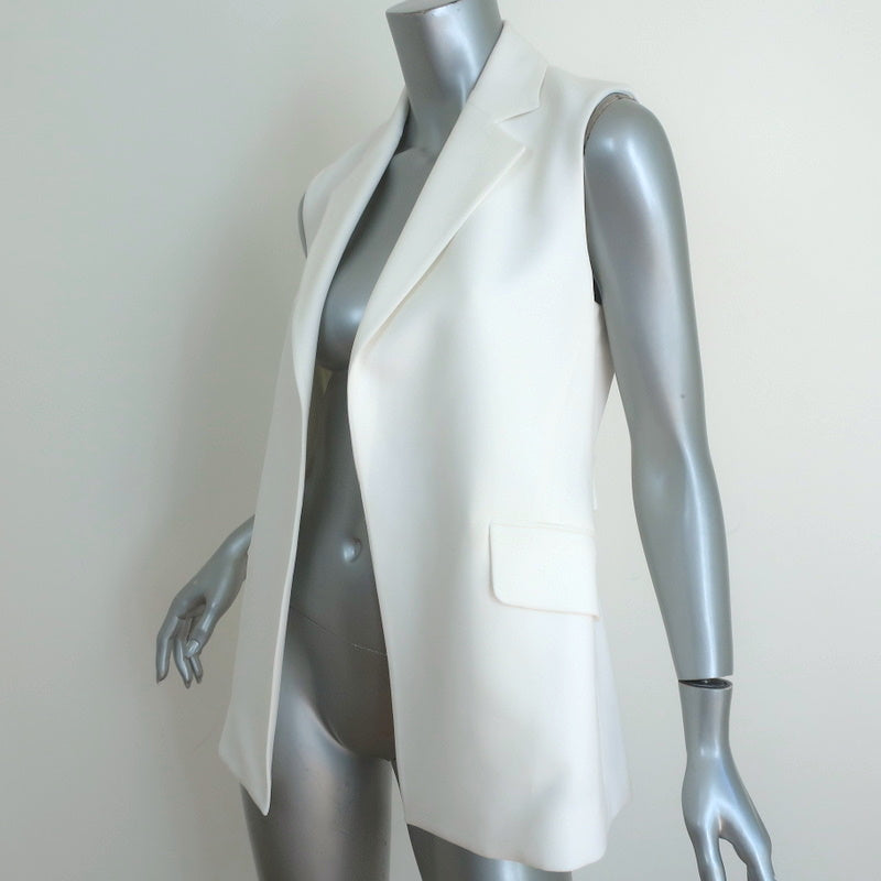 Theory Vest Sedeia Eggshell Admiral Crepe Size 4 NEW