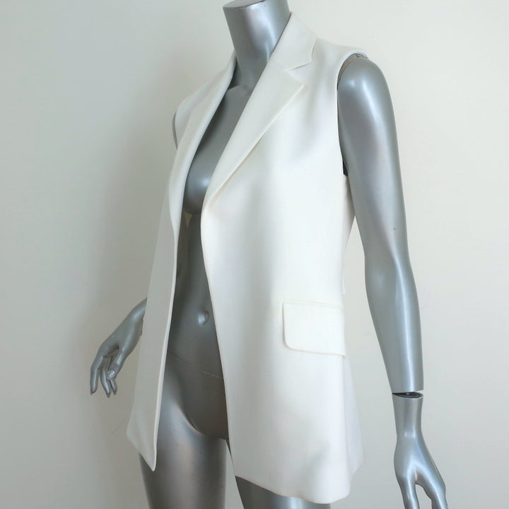 Theory Vest Sedeia Eggshell Admiral Crepe Size 4 NEW