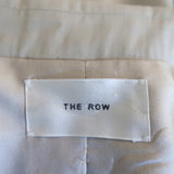 The Row Patch Pocket Blazer Stone Virgin Wool-Blend Size 0 Three Button Jacket