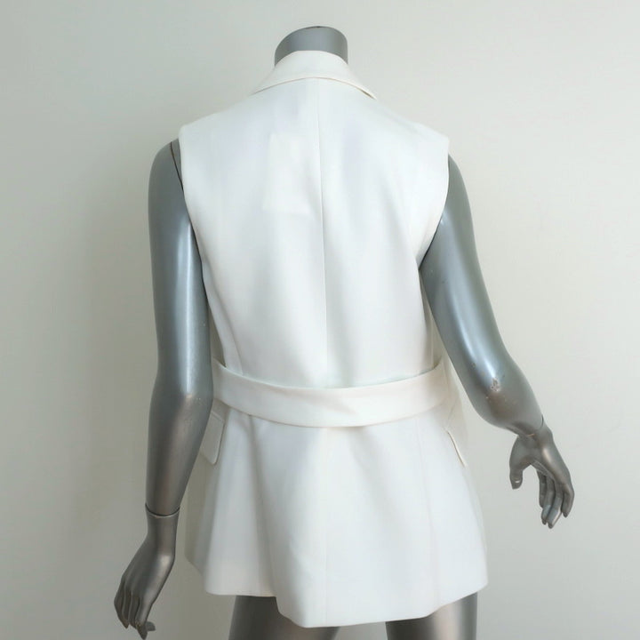 Theory Vest Sedeia Eggshell Admiral Crepe Size 4 NEW