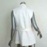 Theory Vest Sedeia Eggshell Admiral Crepe Size 4 NEW