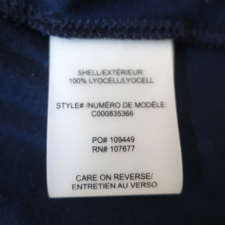 Alice + Olivia Drape Wrap Around Cardigan Navy Lyocell Knit Size Small