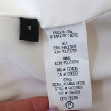 Theory Vest Sedeia Eggshell Admiral Crepe Size 4 NEW