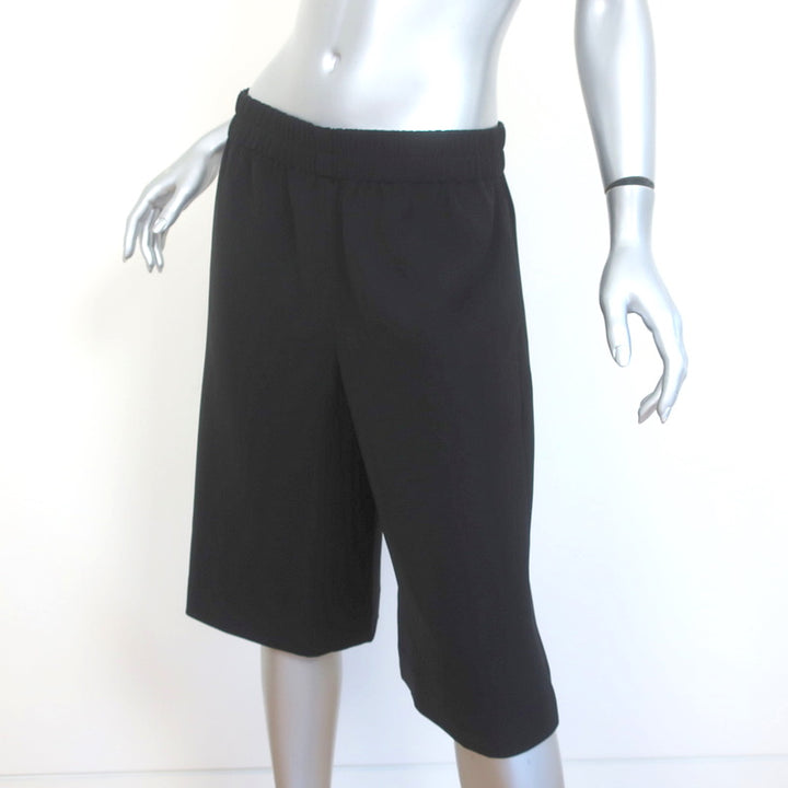 Vince Long Shorts Black Crepe Size Medium NEW