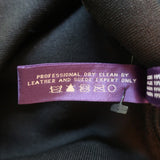 Ralph Lauren Collection Jacket Black Leather-Trim Silk Knit Size Medium