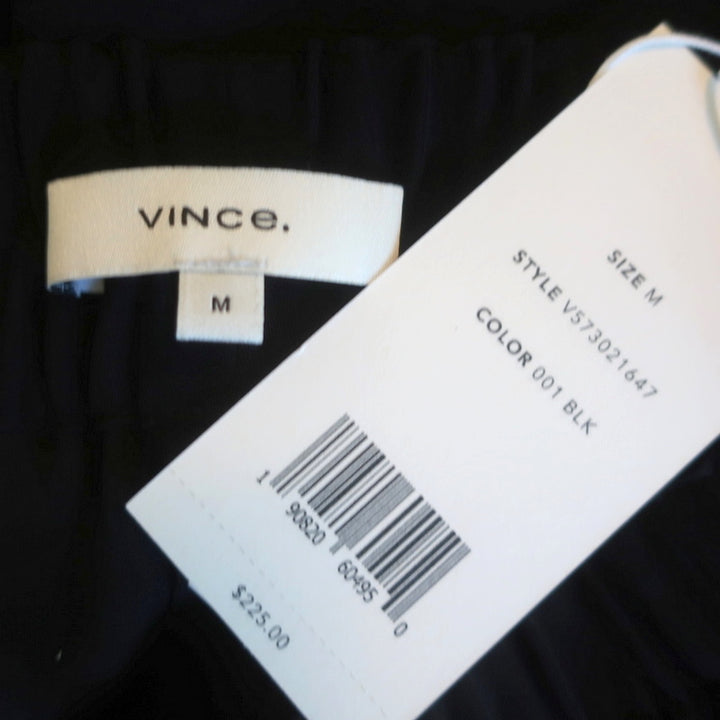 Vince Long Shorts Black Crepe Size Medium NEW
