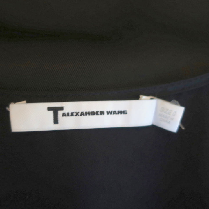 T by Alexander Wang Sleeveless Mini Dress Black Cupro-Modal Size 0