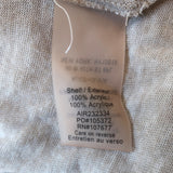 Alice + Olivia Drape Wrap Around Cardigan Beige Knit Size Small