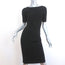 Theory Open-Back Dress Narlissa Prosecco Black Knit Size Small Short Sleeve