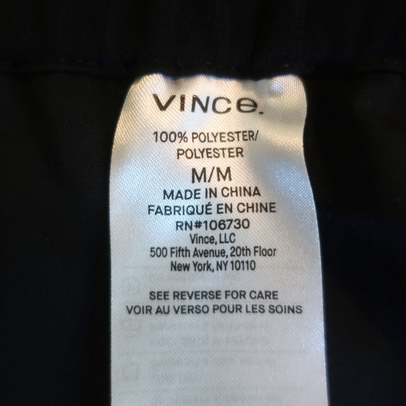 Vince Long Shorts Black Crepe Size Medium NEW