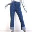 Valentino Star Print Cuffed Jeans Blue Stretch Denim Size 25