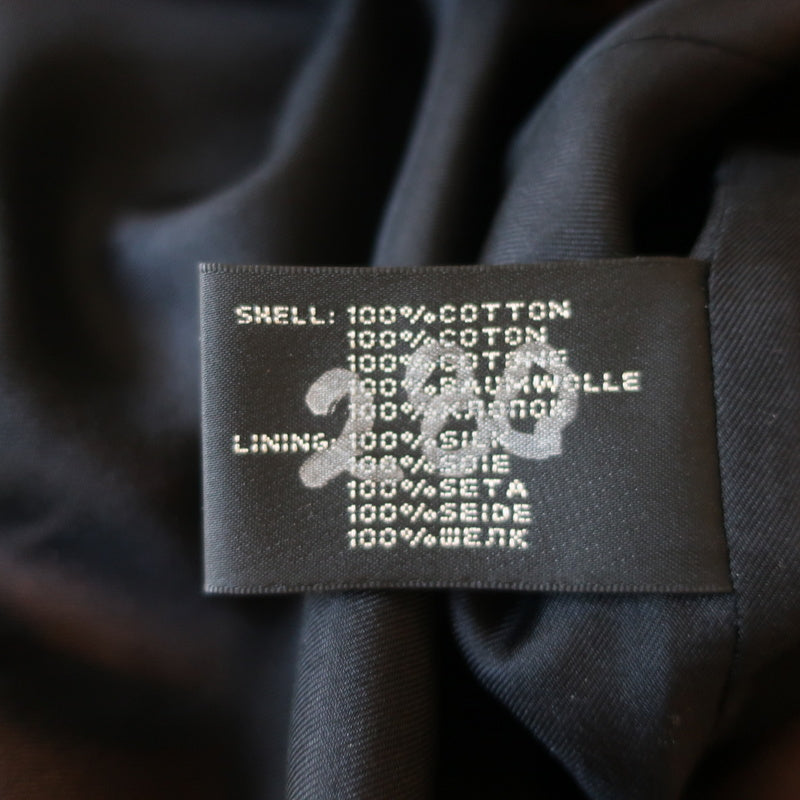 Ralph Lauren Black Label Blazer Black Cotton Size 8 Multi-Pocket Jacket