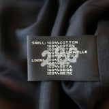 Ralph Lauren Black Label Blazer Black Cotton Size 8 Multi-Pocket Jacket