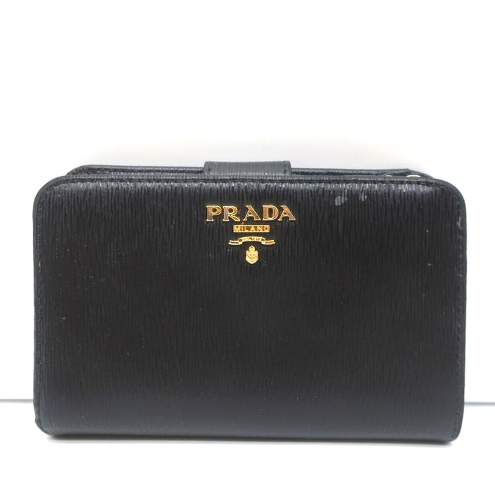 Prada Saffiano Leather Wallet Black