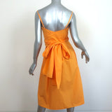 Three Graces London Midi Wrap Dress Martha Marigold Cotton Poplin Size 6