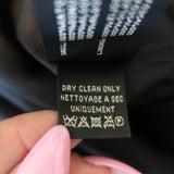 Ralph Lauren Black Label Blazer Black Cotton Size 8 Multi-Pocket Jacket