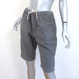 6397 Corduroy Drawstring Shorts Washed Grey Size Medium NEW