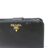 Prada Saffiano Leather Wallet Black