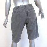 6397 Corduroy Drawstring Shorts Washed Grey Size Medium NEW