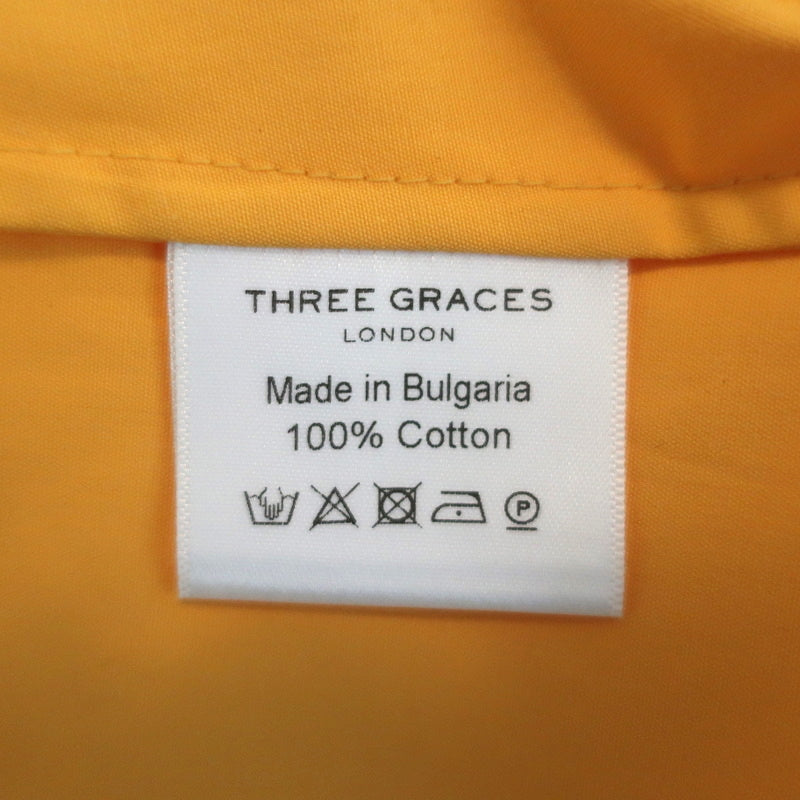 Three Graces London Midi Wrap Dress Martha Marigold Cotton Poplin Size 6