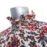 Isabel Marant Long Sleeve Top Fantine Floral Print Size 36 Turtleneck Blouse