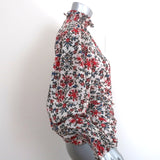 Isabel Marant Long Sleeve Top Fantine Floral Print Size 36 Turtleneck Blouse