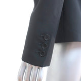 Theory Gabe Blazer Black Stretch Wool Size 12 One Button Jacket NEW