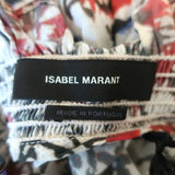 Isabel Marant Long Sleeve Top Fantine Floral Print Size 36 Turtleneck Blouse