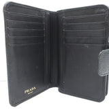Prada Saffiano Leather Wallet Black