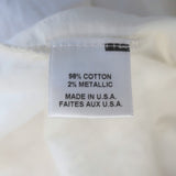 MISA Off-Shoulder Mini Dress Laleh Cream/Gold Metallic Stripe Size Extra Small