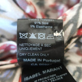 Isabel Marant Long Sleeve Top Fantine Floral Print Size 36 Turtleneck Blouse