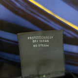 Miss Wu by Jason Wu Collared Blouse Blue Striped Silk Size 0 Sleeveless Top