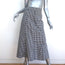 A.L.C Gingham Midi Skirt Abigail Black & White Cotton Size 6