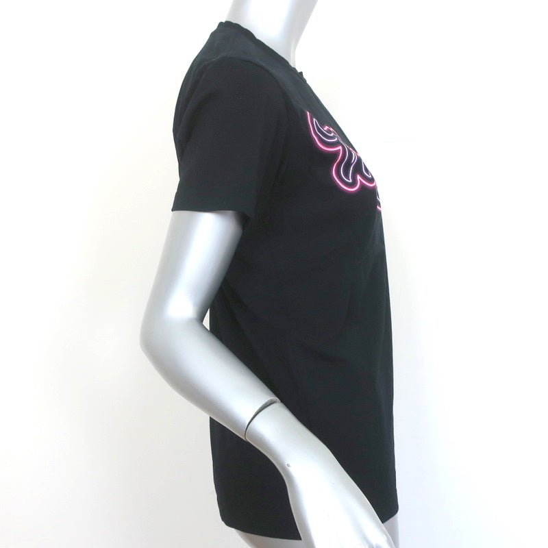 Isabel Marant Zaof Logo Tee Black Cotton Size Extra Small Short Sleeve Top