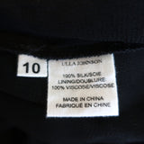 Ulla Johnson Ruched Mini Dress Aicha Brown Printed Silk Size 10 NEW