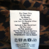 L'Agence Nina Blouse Brown Leopard Velvet Burnout Size Extra Small Long Sleeve