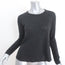 A.L.C. Open-Back Top Black Linen Jersey Size Small Long Sleeve Tee
