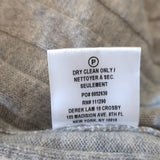 Derek Lam 10 Crosby Open-Back Sweater Light Gray Ribbed Wool-Cashmere Size Small