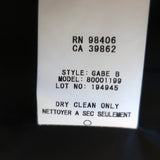 Theory Gabe Blazer Black Stretch Wool Size 12 One Button Jacket NEW