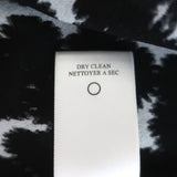 A.L.C. Double Layer Tank Top Findley Black/Blue Leopard Print Silk Crepe Size 6