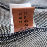 Maggie Marilyn Ruffled Denim Mini Skirt Indigo Cotton Size US 8