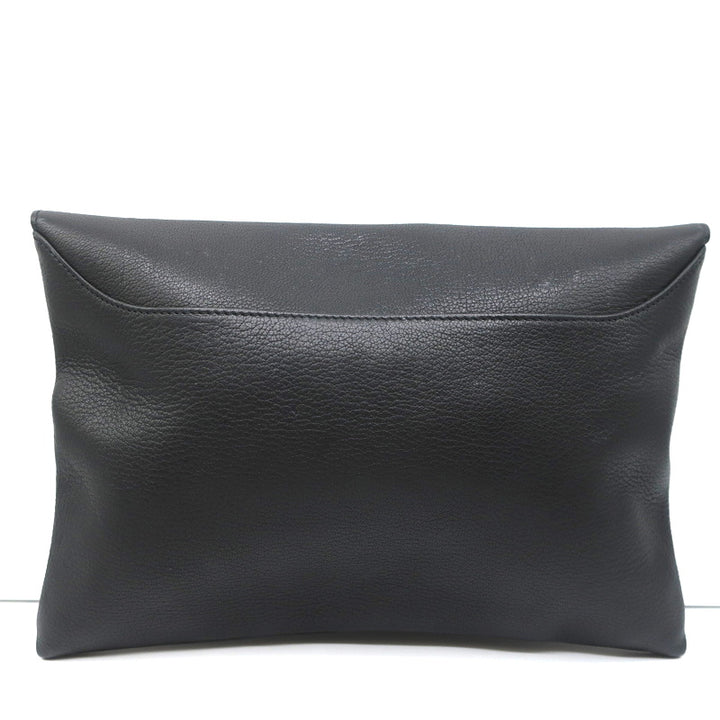 Givenchy Antigona Envelope Clutch Bag Black Leather