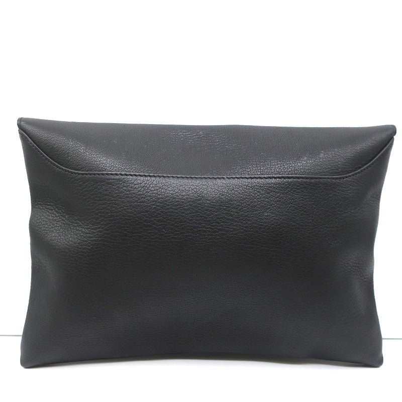 Givenchy Antigona Medium Leather Envelope Clutch Bag in Black