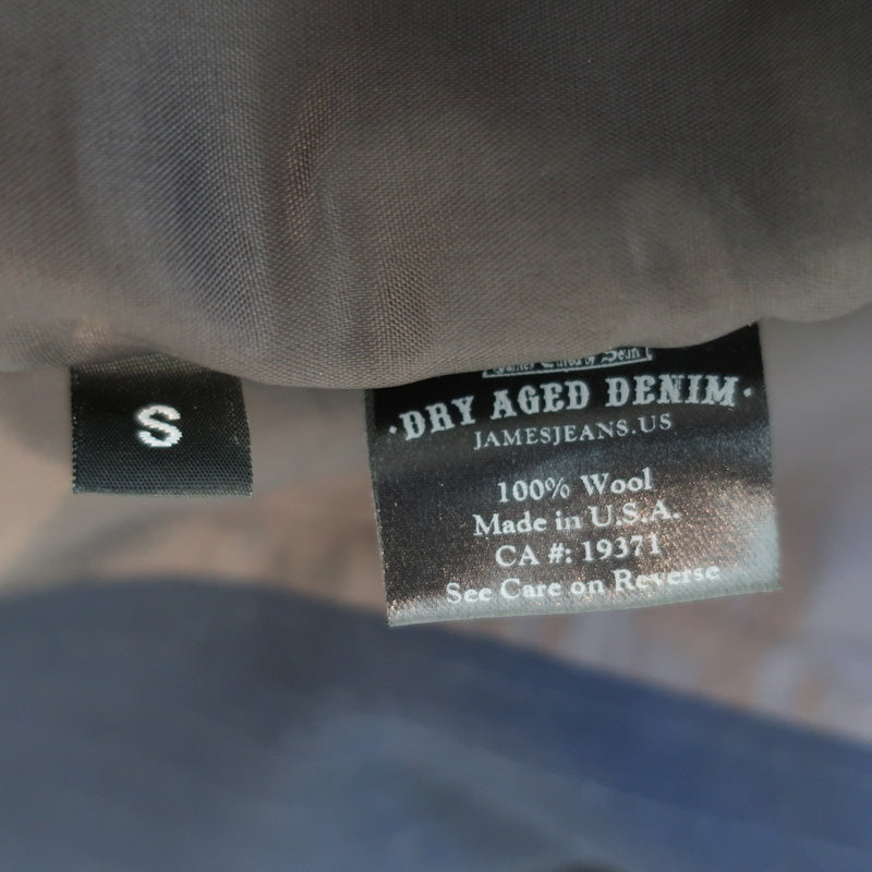James Jeans Cured by Seun Pinstripe Blazer Navy Wool Size Small